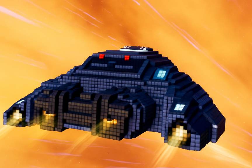 Cubic Odyssey: Blast Off into a Blocky Space Adventure