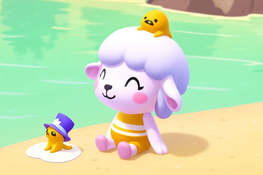 Finding Tophat Gudetama in Hello Kitty Island Adventure