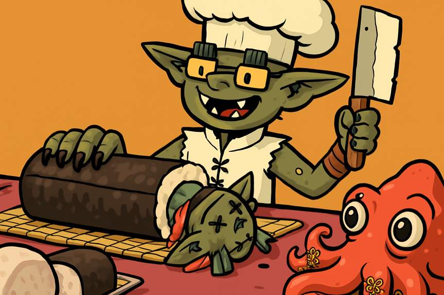 Goblin Sushi: The Culinary Antics of a Goblin Chef
